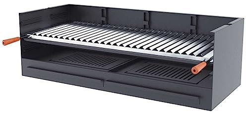 Barbecue a carbone e legna Griglia in acciaio inox da 60 cm - Libera installazione/Incasso