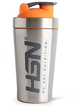 HSN Shaker We Are Nutrition! Edelstahl | 500 ml | Mixbecher mit optimalem Mischsystem im Deckel, Anti-Feug-Verschluss | Geruchsfrei | Einfache Reinigung