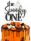 SYKYCTCY 1 Pack The Spooky One Cake Topper Glitter The Spooky One Halloween Birthday Cupcake Picks 1st Birthday Goast Cake Decorations for Halloween Kids Birthday Party Supplies Black