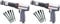 Ingersoll Rand Air Hammer Set 119MAXK, with Long Shank and Case, Pneumatic Hammer for Motor Vehicles and Workshop Trolleys Powered by Air (Pack of 2)