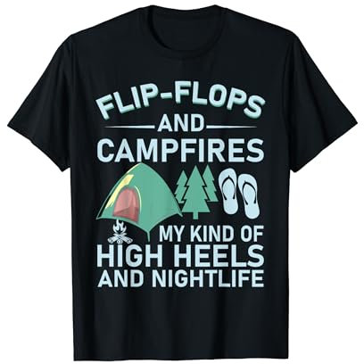 Camping Flip Flops Camper Naturcamp Feriencamp T-Shirt