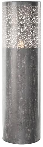 casa NOVA Stehlampe - Grau - Metall - H 90 cm