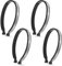 Molain 4 Stück Fahrradhosen Clips, leichte Fahrrad-Clips Hose mit leistungsstarken reflektierenden Bändern Sicherheits-Knöchelbänder Reflektor Fahrradausrüstung für Männer und Frauen Knöchel