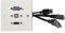 AV:Link | Multimedia Wallplate with VGA, USB Type-B, and 4K HDMI Sockets: Versatile Connectivity Solution for Home, Office, and Education