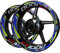 DTASMBD Adesivo mozzo Ruota Moto Adesivi per Cerchi Moto per Suzuki GSX-R 1000 GSX-R1000 GSXR 1000 GSXR1000 Decalcomanie Riflettenti per Cerchi Nastro A Strisce Decalcomania Riflettente(Colore 16)