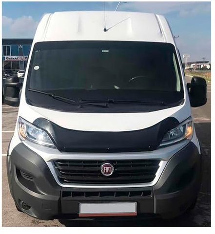 Oneway Motorhaubenschutz kompatibel mit Fiat Ducato 4.Gen. 2014- & Peugeot Boxer 2014- - Schwarz glänzend