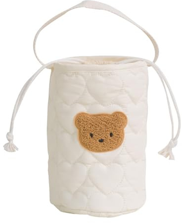 Cartoonbären Eimerbeutel Koreanische Stile Handtasche All Match Kinderwagen Organisatoren Draw String Storage Korean Styles Handtasche Cartoon Bären Eimer Kordelzug Speicher