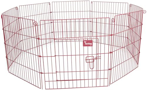 Actiaspet Pink Metal Drop Pin Play Pen Available in 4 Different Sizes (Pink, Small, 8)