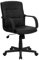 Flash Furniture mid-Back schwarz Leder Swivel Aufgabe Stuhl mit Nylon Arme