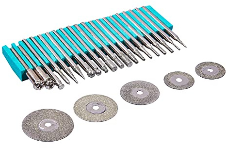Amtech E1855 25 Piece diamond-coated polishing set
