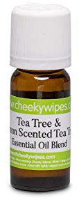 Cheeky Mucky Essential Oil Cloth Baby Wipes Soaking Solution (10ml) - Tea Tree & Lemon for Reusable Wipes