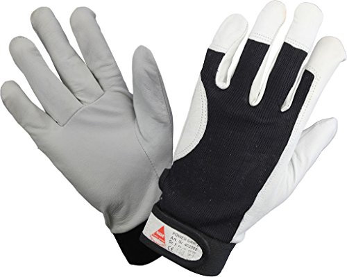 10 Paar - POWER GRIP II, 5-Fg.-Sicherheitshandschuhe aus Nappaleder - HASE - 402002 - Größe 10