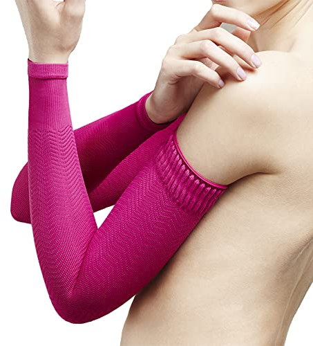 Solidea Coppia di bracciali lunghi dal braccio al polso MICROMASSAGE ARM BAND colore Fucsia art. 0507A5 Size S