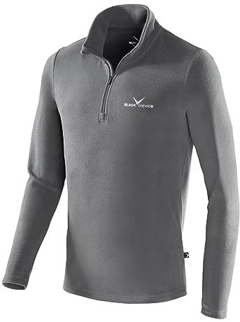 Black Crevice Herren Fleece Skirolli, grau/silber, XL