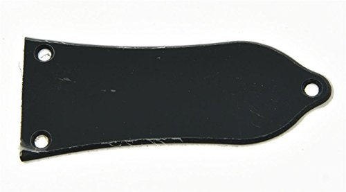 KAISH 2-lagige, weiß-schwarze Blanko-Gitarren-Halsstababdeckung, 3 Löcher, für Epiphone Style Les Paul LP