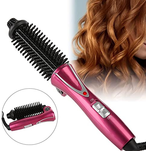 Electric Hair Curler, Hot Curler Brush Professional Anti-Scald Instant Heat Up Curling Wands Instant Heat Styling Brush Suitable For All Hair Types (UK Plug(110-240V))