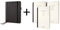 SIGEL CF133 Business Organiser, ca. A5, Kunstleder, schwarz, Set mit 3 Heften: Notizheft liniert, To do-Liste, Besprechungsnotizen - Conceptum flex