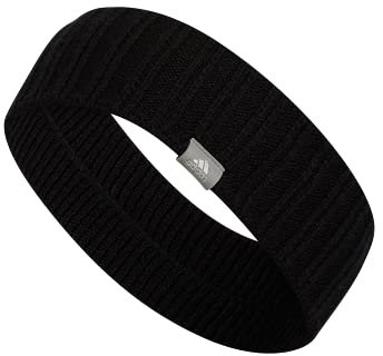 adidas Women's Holiday Shine Knit Headband, Black/Grey/Silver Metallic, One Size