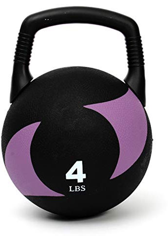 Medizinbälle Gummi-Kettlebell-Medizin-Kugel 2 In 1, Home Gym Cardio-Trainingsgeräte, Abnehmbarer Griff, 4LB / 8LB / 10LB / 12LB (Size : 12lb/5.4kg)
