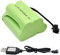YUNIQUE GREEN-CLEAN-POWER - Batterie Rechargeable Ni-MH 6V AA 2400mAh | Connecteur SM 2P + Câble USB | Idéale pour Bateau RC, Bus RC et Modélisme, Vert | 51 x 45 x 27mm - Poids : 100 GR
