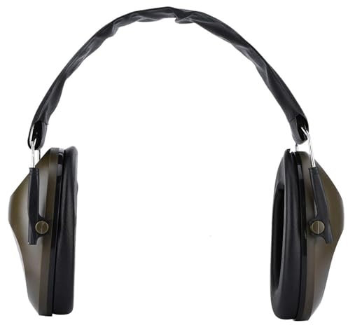 Pliable Cache-Oreilles à Réduction de Bruit, Cache-Oreilles de Protection Auditive Tireurs Cache-Oreilles Tir Réglables Cache-Oreilles Anti-Bruit Insonorisés Réglables Casque Audio (Vert)