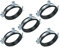 AERZETIX - Set di 5 - Fascette isofonico - supporto di fissaggio con guarnizione - per tubo Ø2 1/2'' 74-80mm - DIN EN 10111 - in acciaio zincato - da avvitare М8 - C49886