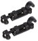 Hammer and Tongs - Straight Antique Fish Tail Surface Bolt - W90mm - Black - Pack of 2