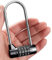 Qrity Cadenas de Sécurité Cadenas à Code 4 Chiffres Cadenas à Bagages Cadenas à Combinaison de Chiffres,Noir