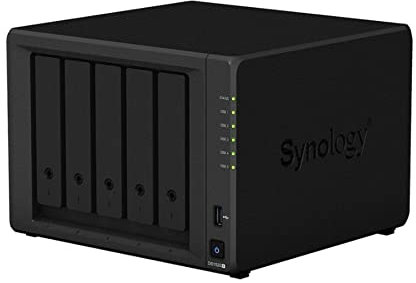 SYNOLOGY DS1522+ 8GB NAS 10TB (5X 2TB) WD Red Plus, Negro