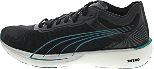 PUMA Herren Regular Cushioning Liberate Nitro Herren Laufschuhe 41 Black Deep Aqua Green