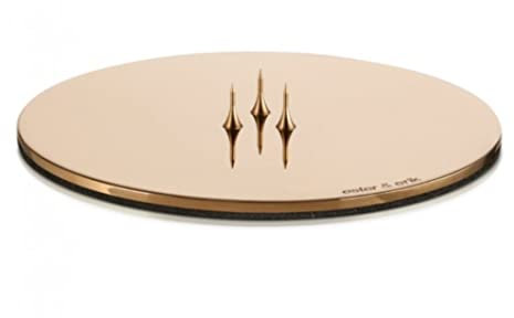 Candle Plate medium, 1 Stück, Rose Gold, Shiny