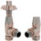 Excel Home Thermostatic Radiator Valves - Traditional Design 1/2 x 15mm Metal Head Radiator Valves - Westminster Antique Copper