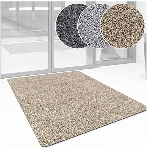 ANRO Schmutzfangteppich Matte Teppich Läufer Flurläufer Bodenbelag Schmutzfangläufer Sauberlaufmatte Meterware Dover Beige 90x150cm