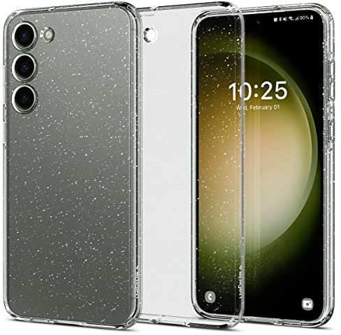 Spigen Liquid Crystal Hülle Kompatibel mit Samsung Galaxy S23 5G -Glitter Crystal Quartz