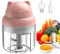 Tritatutto Elettrico da 23W, Forma Gatto,Ricaricabile USB, Mini frullatore,per Alimenti Aglio, Pepe, spezie, 250ml, con Lame in Acciaio, Piccolo Robot da Cucina,Bambini