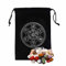 dexun Sacchetti per tarocchi, misterioso sacchetto nero per carte dei tarocchi, borsa per tarocchi, dadi e tarocchi, con coulisse, porta carte per tarocchi, per gli appassionati di tarocchi, D