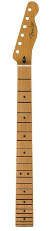 Fender Satin Roasted Maple Telecaster® Neck, 22 Jumbo Frets, 12, Maple, Flat Oval Shape