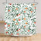 Bovlleetd Rideau de Douche Orange Peinture à l'encre Aquarelle Feuilles Vertes Rideau de Douche botanique pour Salle de Bain Rideau de Douche Assez Mignon imperméable 122x183cm