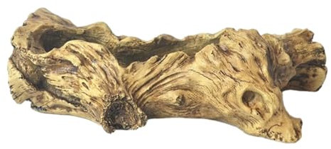Jardinière Artificielle en Bois flotté pour la Maison et l'extérieur – Pot de Fleur en résine bonsa de Style Vintage –écoration irrégulière Unique