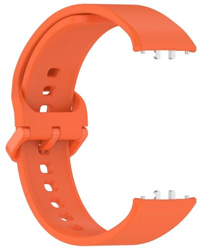 Yikamosi Compatible avec Samsung Galaxy Fit 3 Bracelets pour Femmes et Hommes,libération Rapide Silicone Souple TPU Fermoir Remplacement Bracelet pour Galaxy Fit 3(SM-R390),Orange
