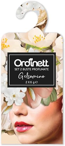 Ordinett Set mit 2 duftenden Umschlägen | 2 x 6 g | Jasmin | für Schubladen und Schränke