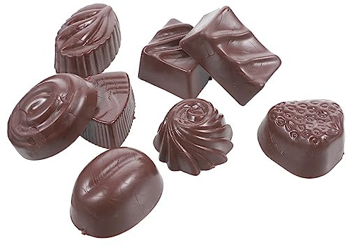 VICASKY 8 Stück Simulationsschokolade Für Kinderbedarf Schaufenster Requisite Kleines Schokoladenmodell Tischplatte Kinderspielzeug Kleines Kinderspielzeug Tischplatte