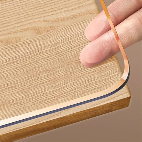 GYYFQH Tischfolie Transparent 2mm/3mm,Transparente Tischdecke Nach Maß,Tischfolie Matt Transparent,Tischfolie Nach Maß Mit Muster,wasserdichte Schutzhülle(StyleA3mm,80×80cm)