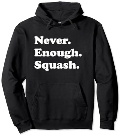 Never Enough Squash Lustiger Squash Pullover Hoodie