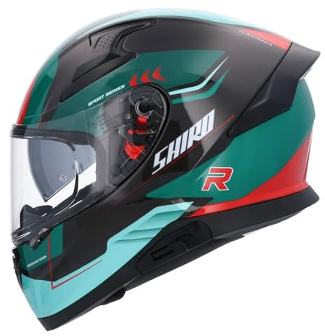 Shiro Helmets Integralhelm Katana ORBE grün mit Zulassung 22.06 (XXL 63/64)