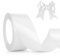 Weiß Geschenkband Schleifenband Weiß 4cm Satinband Weiss Geschenkband Hochzeit 23M Schleifenband Hochzeit Stoffband Dekoband Geschenkbänder für Geschenkverpackung Weihnachten Taufe Basteln Seidenband