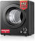 4KG Dryer with Sensor Dry, FOHERE 1200W Compact Tumble Dryer with Stainless Steel Tub, Control Panel Downside Easy Control for 5 Automatic Drying Modes, Black