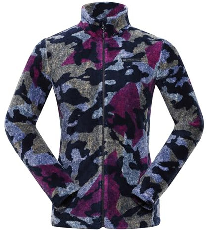 Alpine PRO EFLINA - Felpa in pile, da donna, per attività all'aperto, in pile, a maniche lunghe, da trekking, per primavera, inverno, autunno, Colore: rosa., S