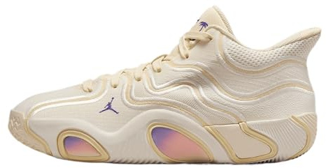 NIKE HV5893-100 Jordan Tatum 3 (GS) Men SAIL/Dark IRIS-Muslin-Pale Ivory UK 5.5