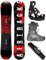 Airtracks Snowboard-Set Herren Snowboard Wide Eight Freestyle Freeride 164 - Snowboard Bindung Master - Softboots Master Pro Dual ATOP 46 - SB Bag
